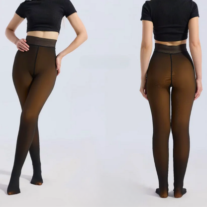 Collant polaire effet transparent