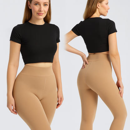 Collant polaire effet transparent