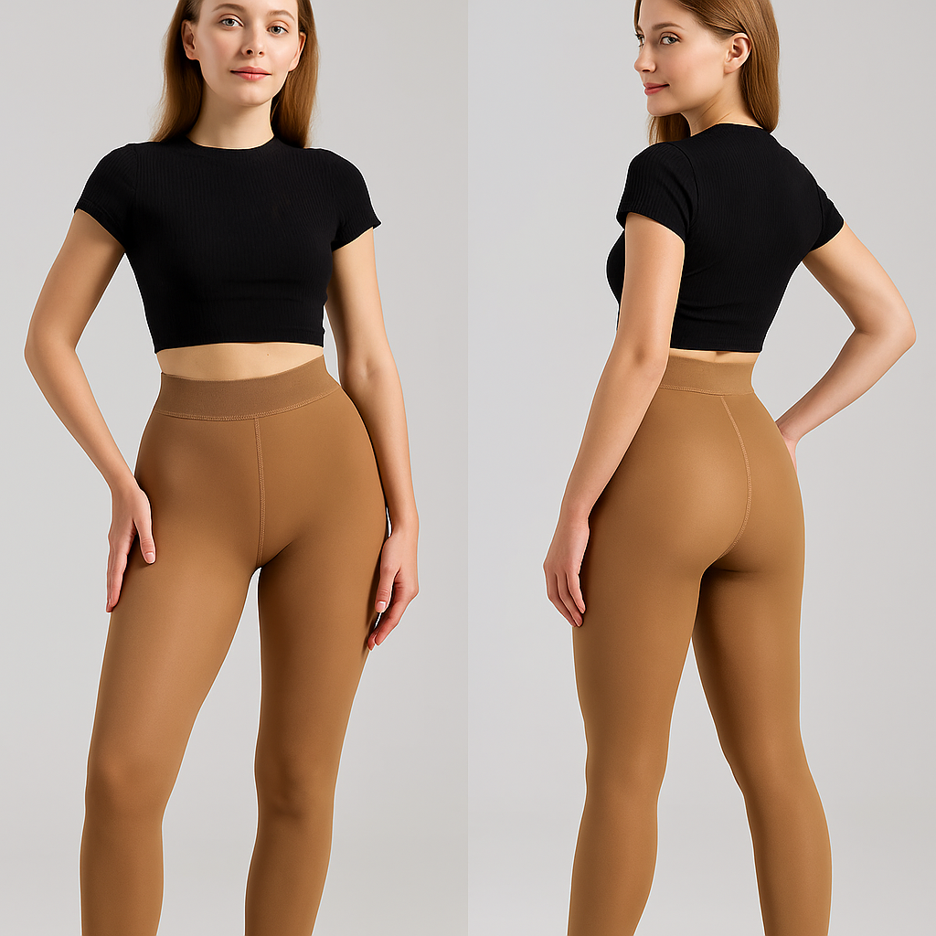 Collant polaire effet transparent