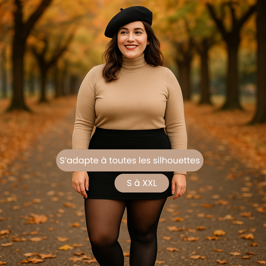 Collant polaire effet transparent